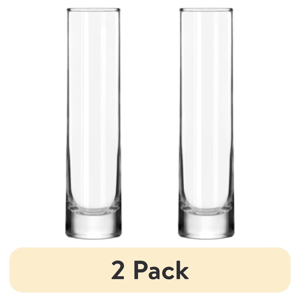 Centerpiece Vase Tall - แจกันทรงกระบอกแก้วใสสำหรับดอกไม้ ตกแต่งบ้าน สูง 7.5 นิ้ว ขนาดเล็ก