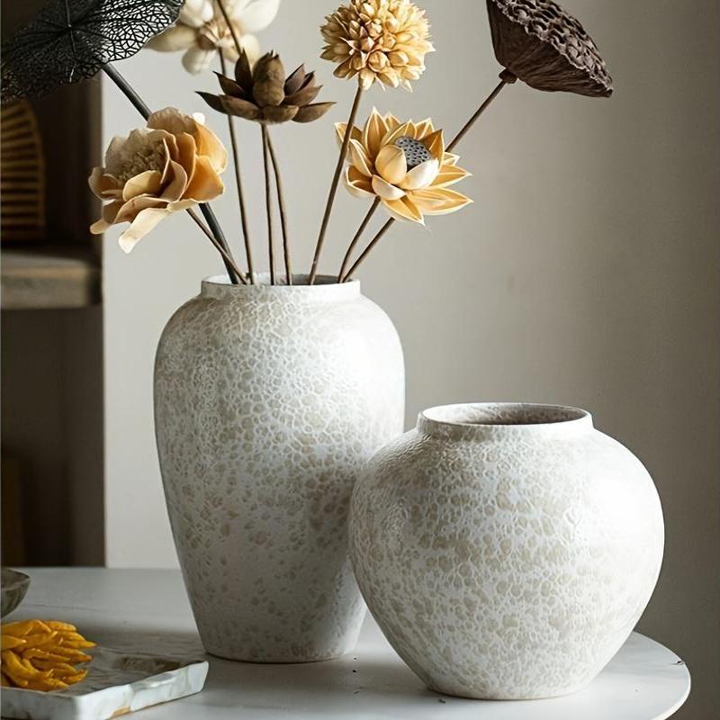 Centerpiece Vase Tall - แจกันเซรามิกขนาดใหญ่ ดีไซน์หรูหรา - แจกันตกแต่ง แจกันตั้งโต๊ะสำหรับดอกไม้ หรือแจกันสำหรับสวน