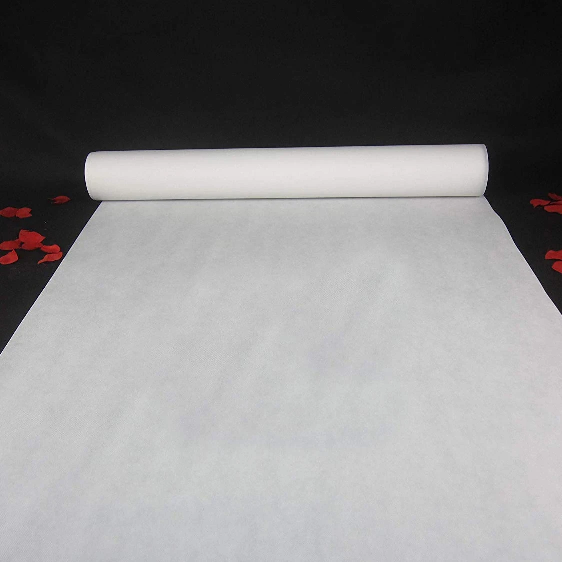 Aisle Runner White - พรมผ้านอนวูฟเวนสำหรับงานแต่งงานพรมผ้าใยสังเคราะห์สีขาวตกแต่งกลางแจ้งทางเดินยาวตามสั่งสำหรับงานแต่งงาน