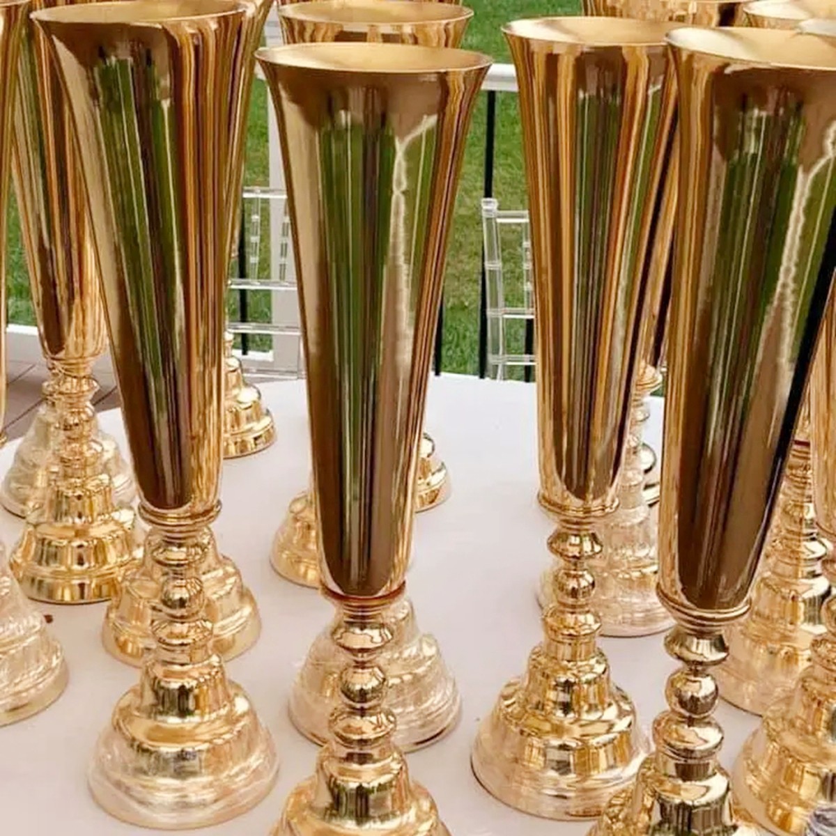Centerpiece Vase Tall - สูง 50 ซม.) โมเดิร์นขาตั้งดอกไม้ตาราง Centerpiece PARTY