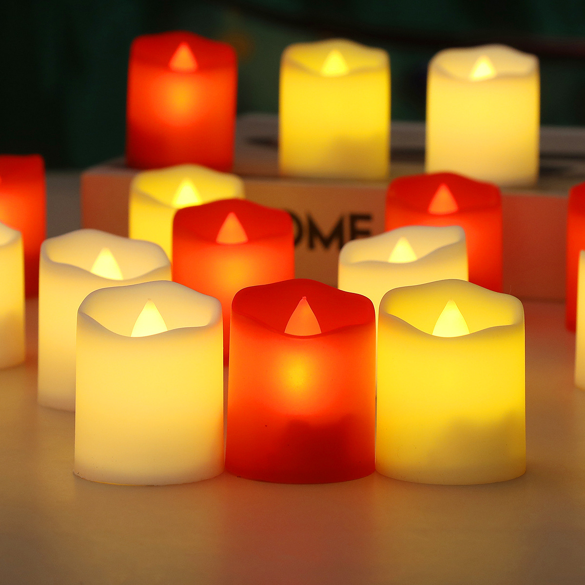 Unity Candle Set - ไฟเทียนอิเล็กทรอนิกส์ LED, ไฟเทียนจำลองแบบแกว่งไกว, ตกแต่งบาร์, งานสารภาพรัก, งานแต่งงาน,