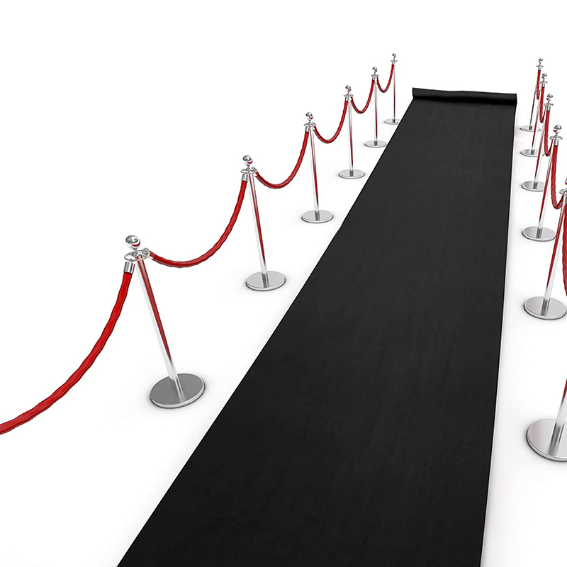 Aisle Runner White - พรมสีดำ Anti-Slip งานแต่งงานพรมทางเดิน Runner Event Party