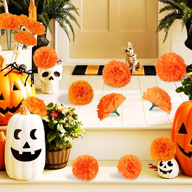 ดอกคาร์เนชั่นผ้าไหม 10-30 ชิ้น - Indian Wedding Decor Supply บทวิจารณ์และราคา