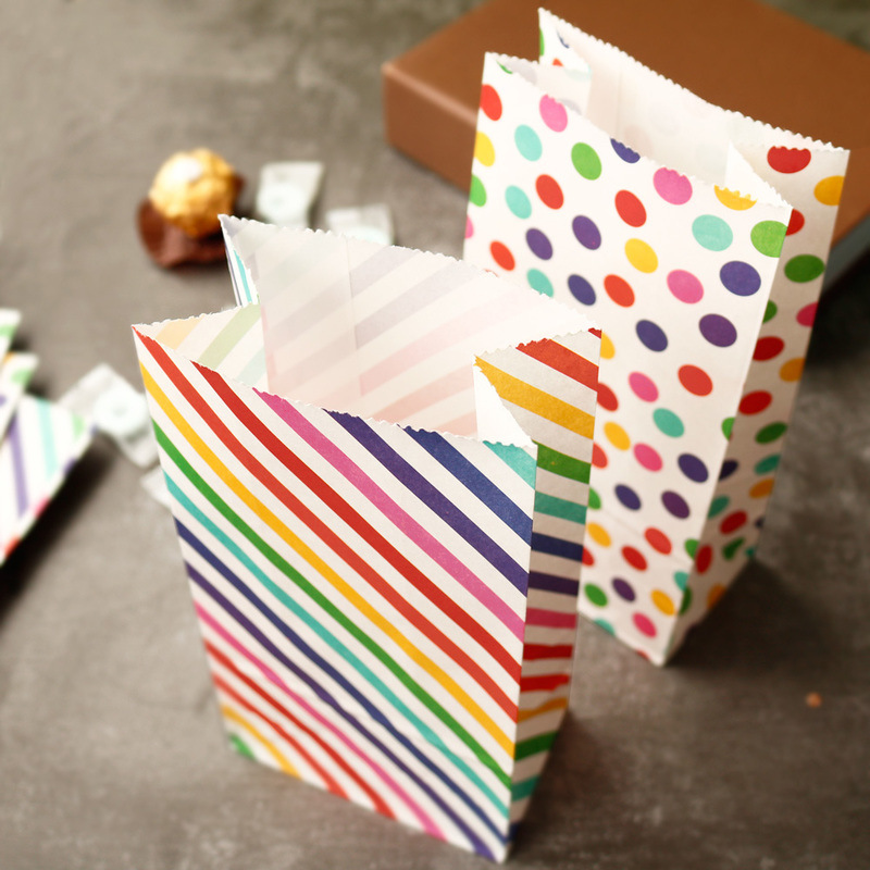 ถุงกระดาษขนาดเล็ก Rainbow พิมพ - Wedding Supply.Box บทวิจารณ์และราคา