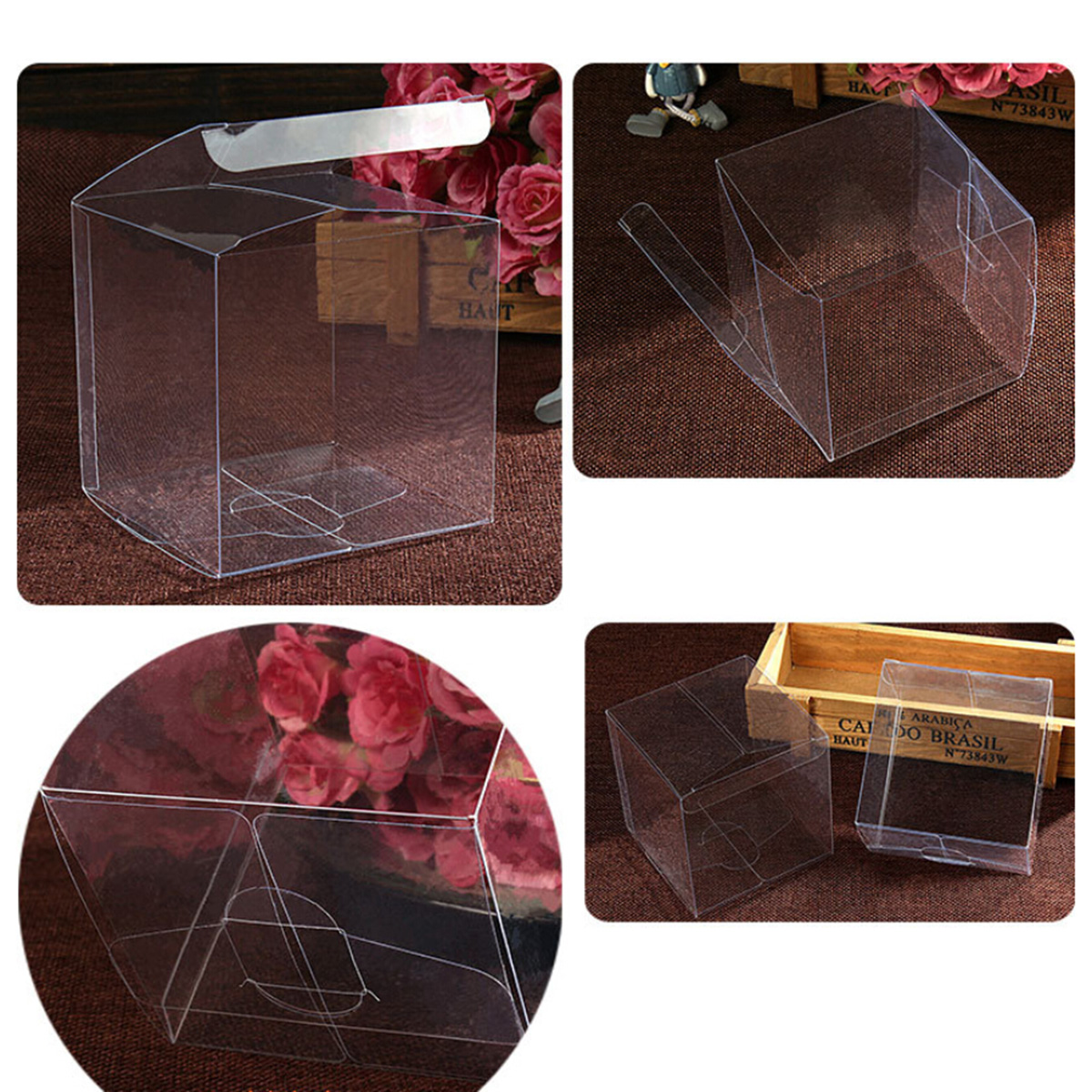 50 ชิ้นกล่องพลาสติก PVC ใสสําห - Wedding Supply.Box บทวิจารณ์และราคา