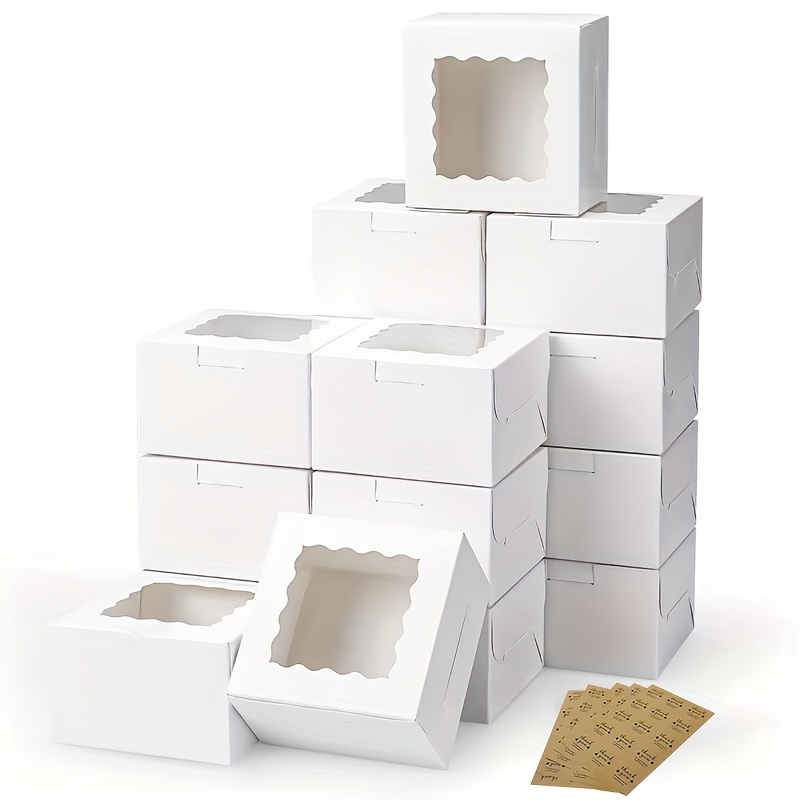 10 ชิ้นกระดาษคราฟท์กล่องขนมเค้ - Wedding Supply.Box บทวิจารณ์และราคา
