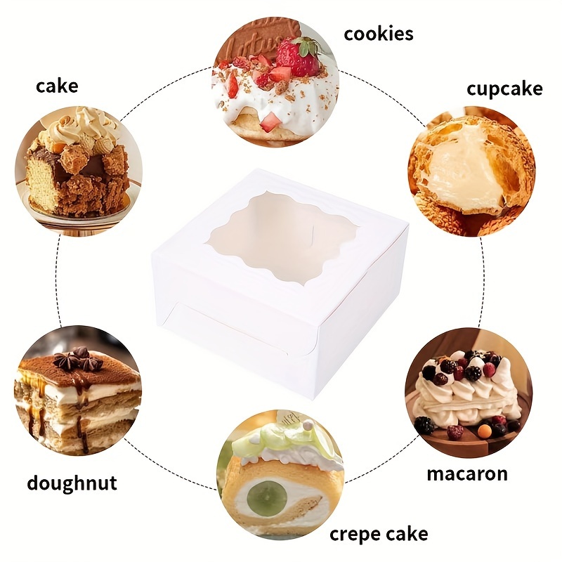 10 ชิ้นกระดาษคราฟท์กล่องขนมเค้ - Wedding Supply.Box บทวิจารณ์และราคา