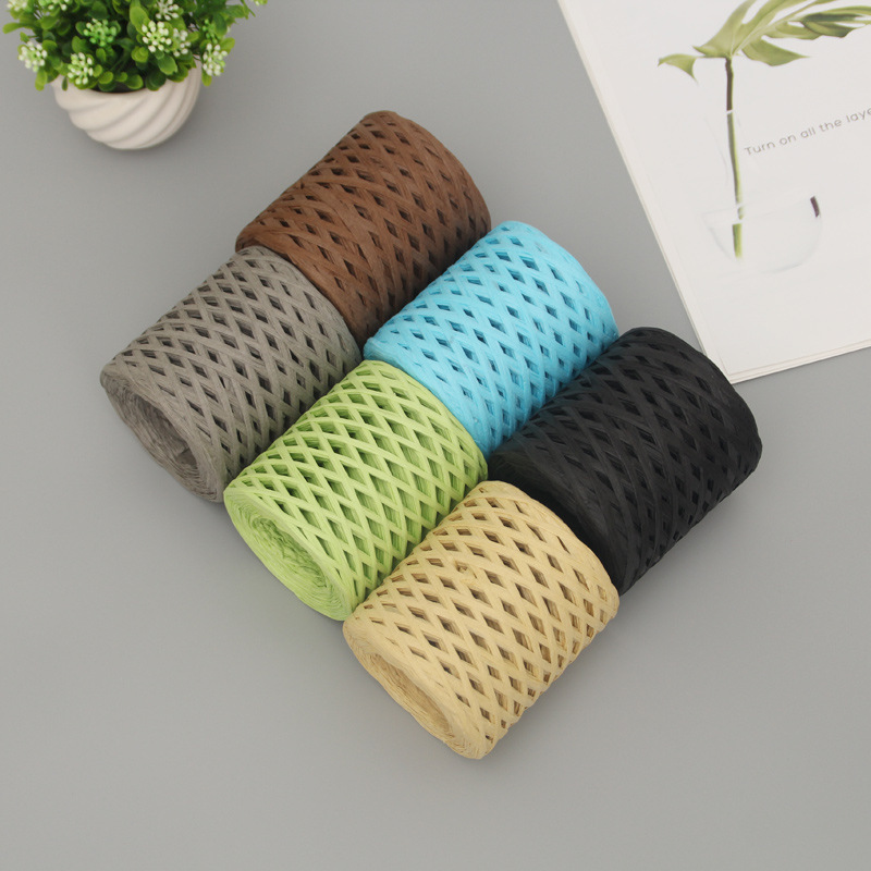 ริบบิ้นเชือกไหมพรมใยปาล์ม200เม - Papercraft Supply Ribbon บทวิจารณ์และราคา