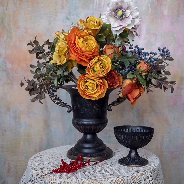แจกันโลหะทรงสูงสไตล์วินเทจอเมร - Centerpiece Vase Tall บทวิจารณ์และราคา