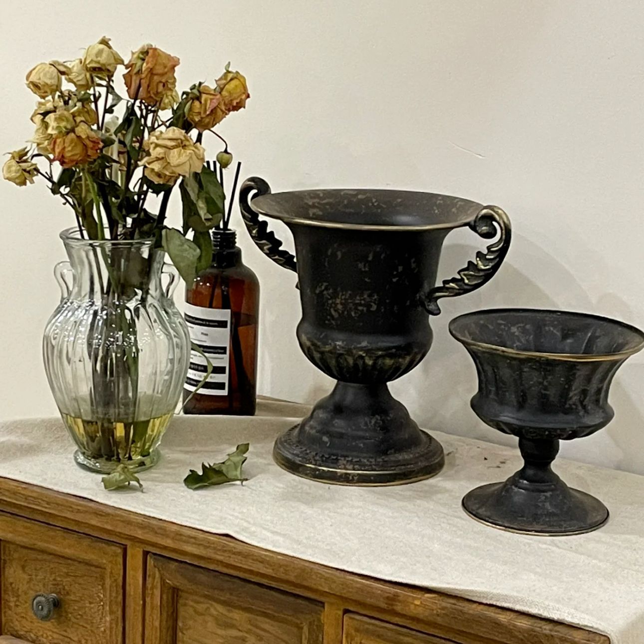 แจกันโลหะทรงสูงสไตล์วินเทจอเมร - Centerpiece Vase Tall บทวิจารณ์และราคา