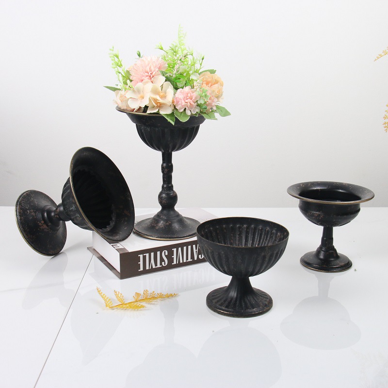 แจกันโลหะทรงสูงสไตล์วินเทจอเมร - Centerpiece Vase Tall บทวิจารณ์และราคา